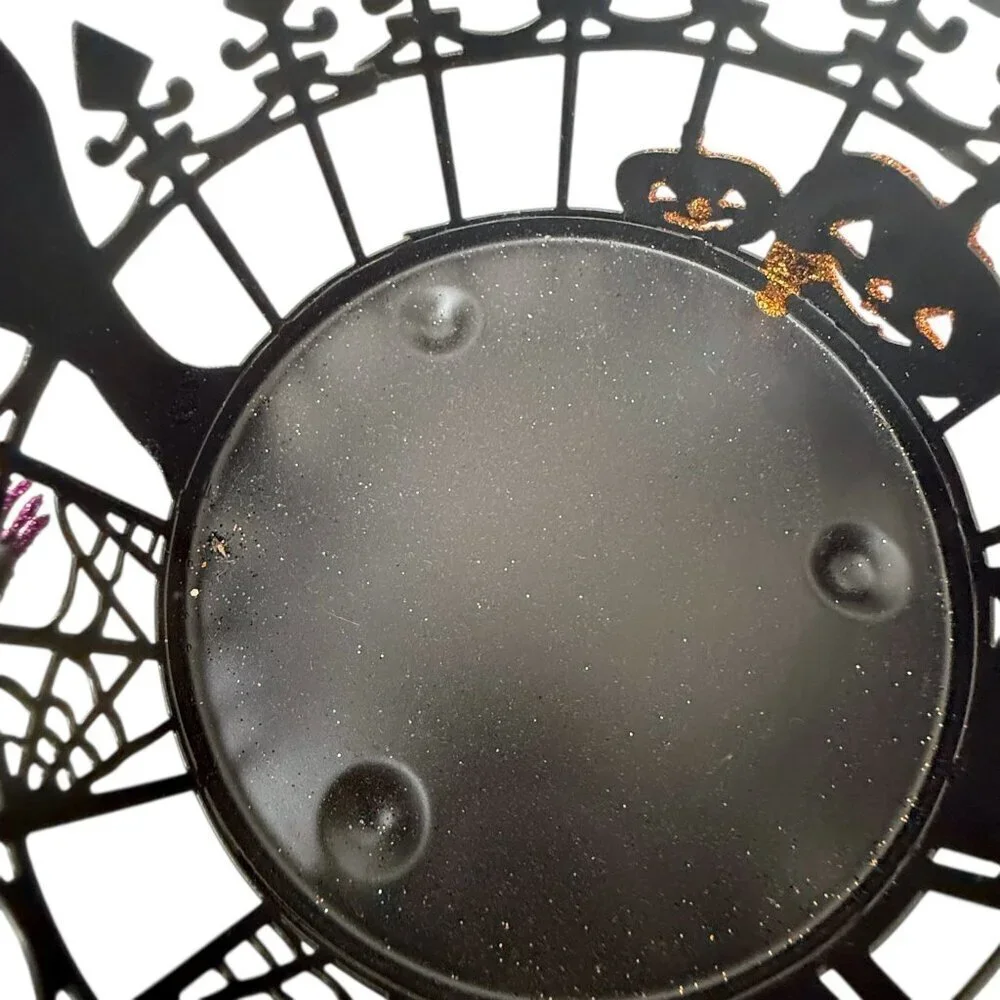 Halloween Candle Holder Sonoma Haunted House Spooky Decor Pillar Jar